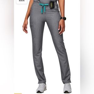 FIGS Yola skinny scrub pants Heather Grey, size Large